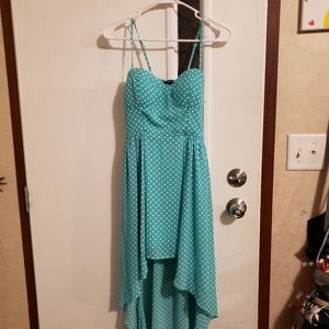 💛Blue long in the back short in the front.